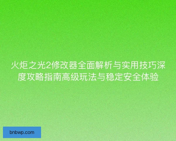 火炬之光2修改器全面解析与实用技巧深度攻略指南高级玩法与稳定安全体验